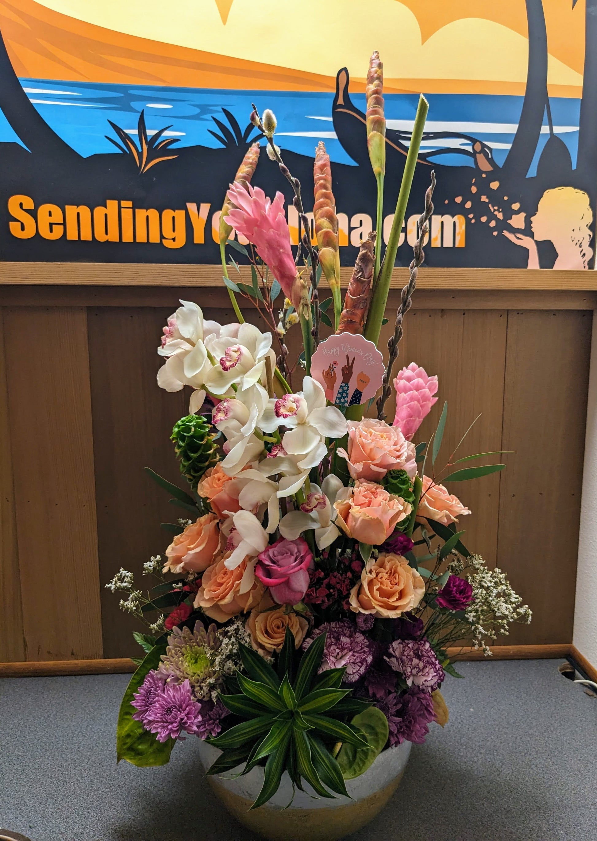 Sending You Aloha Flowers Flower Arrangements - Local Delivery