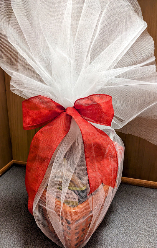Sending You Aloha food gift baskets Valentine's Heart Shaped Gift Basket