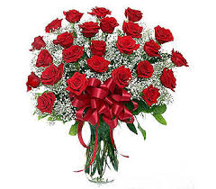 Valentines Day Two Dozen Roses Arrangement