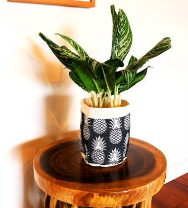 Sending You Aloha aloha at home Flower Vase Cover Plant Pouch Reusable Pineapple Print