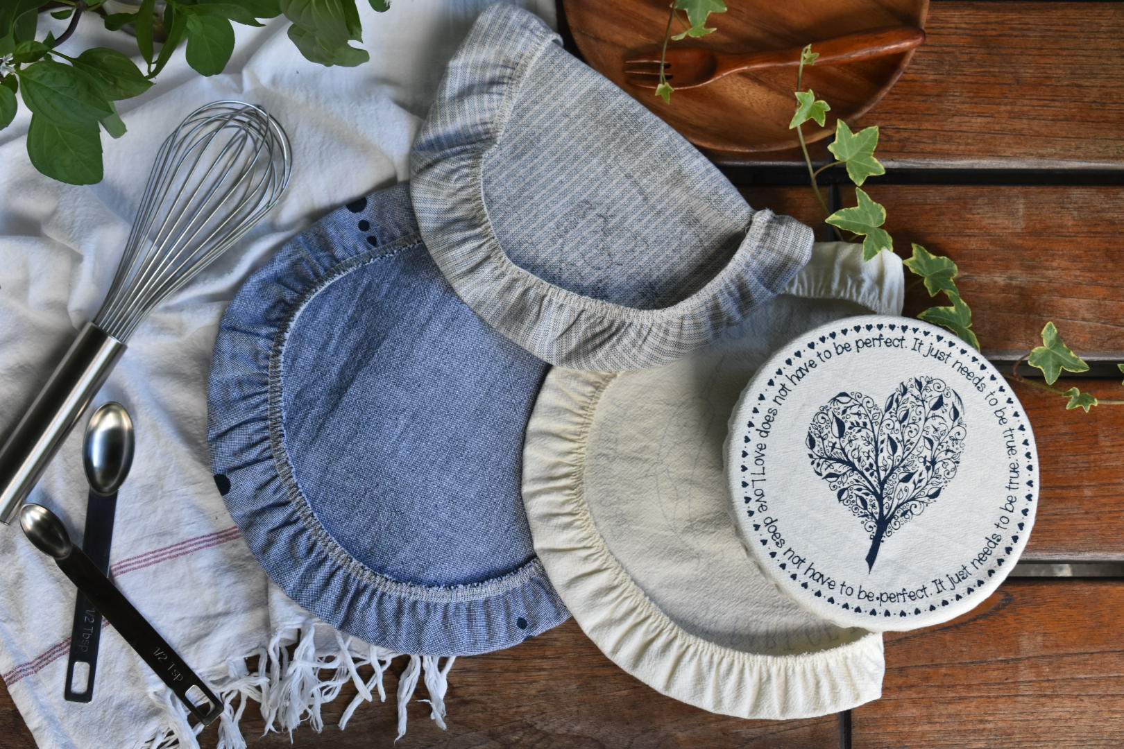 Sending You Aloha aloha at home Tulip linen bowl cover large 10 inch