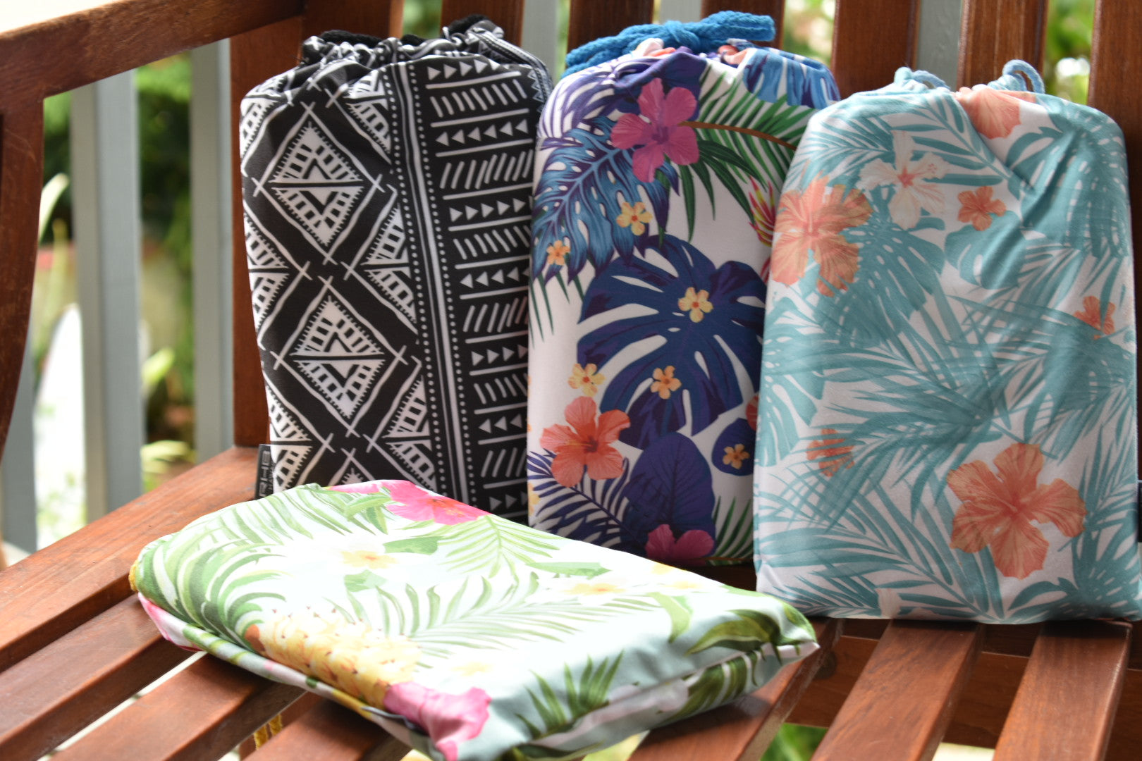 Sending You Aloha Beach Towels Microfiber towel - rainbow garden