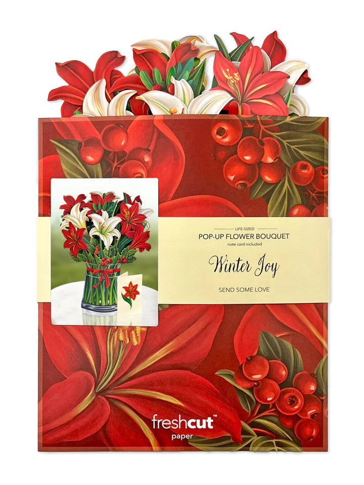 Sending You Aloha card Fresh Cut Paper Flowers Card
