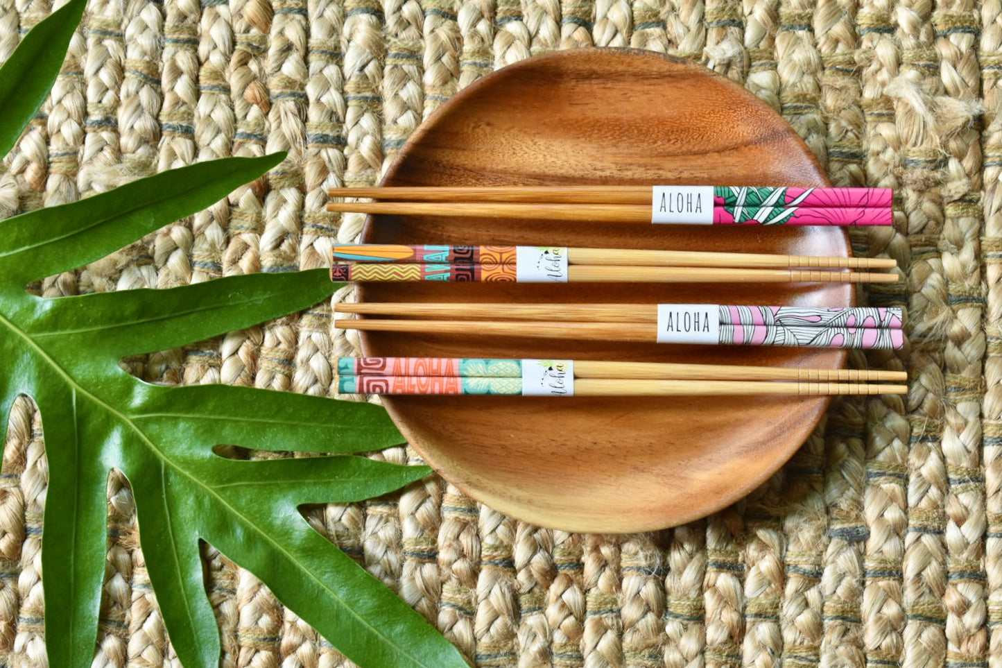 Sending You Aloha Chopsticks Chopsticks set of 5 pairs- Hibiscus