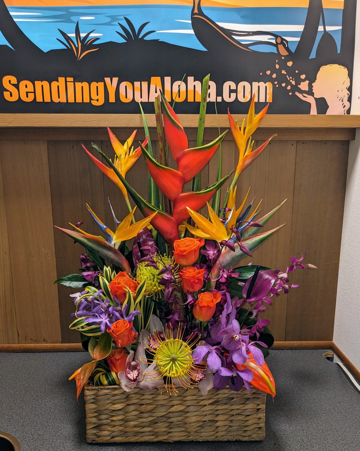 Sending You Aloha Flowers Flower Arrangements - Local Delivery