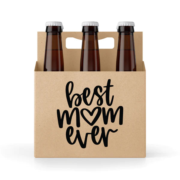 Sending You Aloha food gift baskets Best Mom Ever! 6 pack Holder and 6 Matching Labels