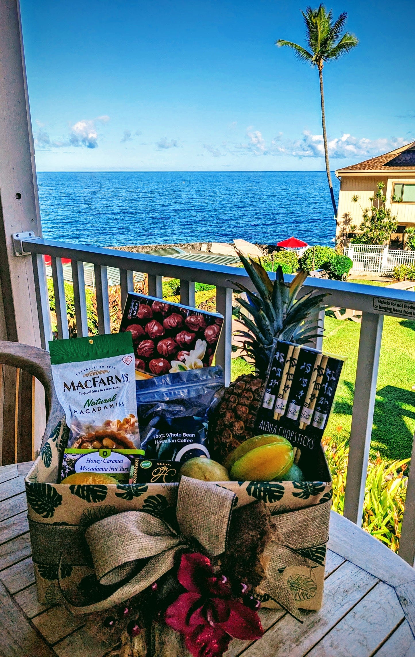 Sending You Aloha food gift baskets Fruit Baskets - local delivery only