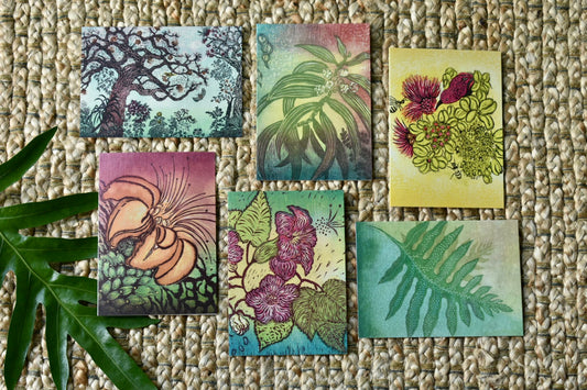 Sending You Aloha Gift Cards Greeting Card - the magical wiliwili forest