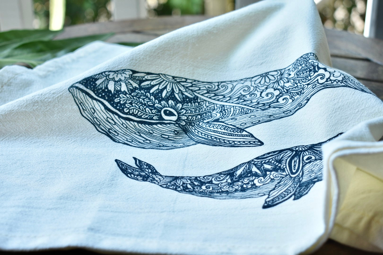Sending You Aloha Kitchen Towels Tea Towel Whale Print
